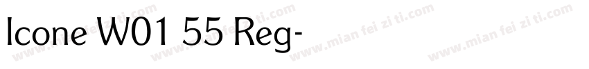 Icone W01 55 Reg字体转换